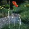 6-Pack Solar Flower Stake Lights, Orange Chrysanthemum LED Pathway Lights for Garden Decor